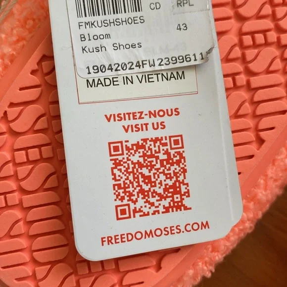 ❤️ Freedom Moses Kush Slipper Slide Bloom Size 43 NWT  display picture 2